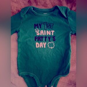 💚🍀Carter’s (My First Saint Patty’s Day) Onesie